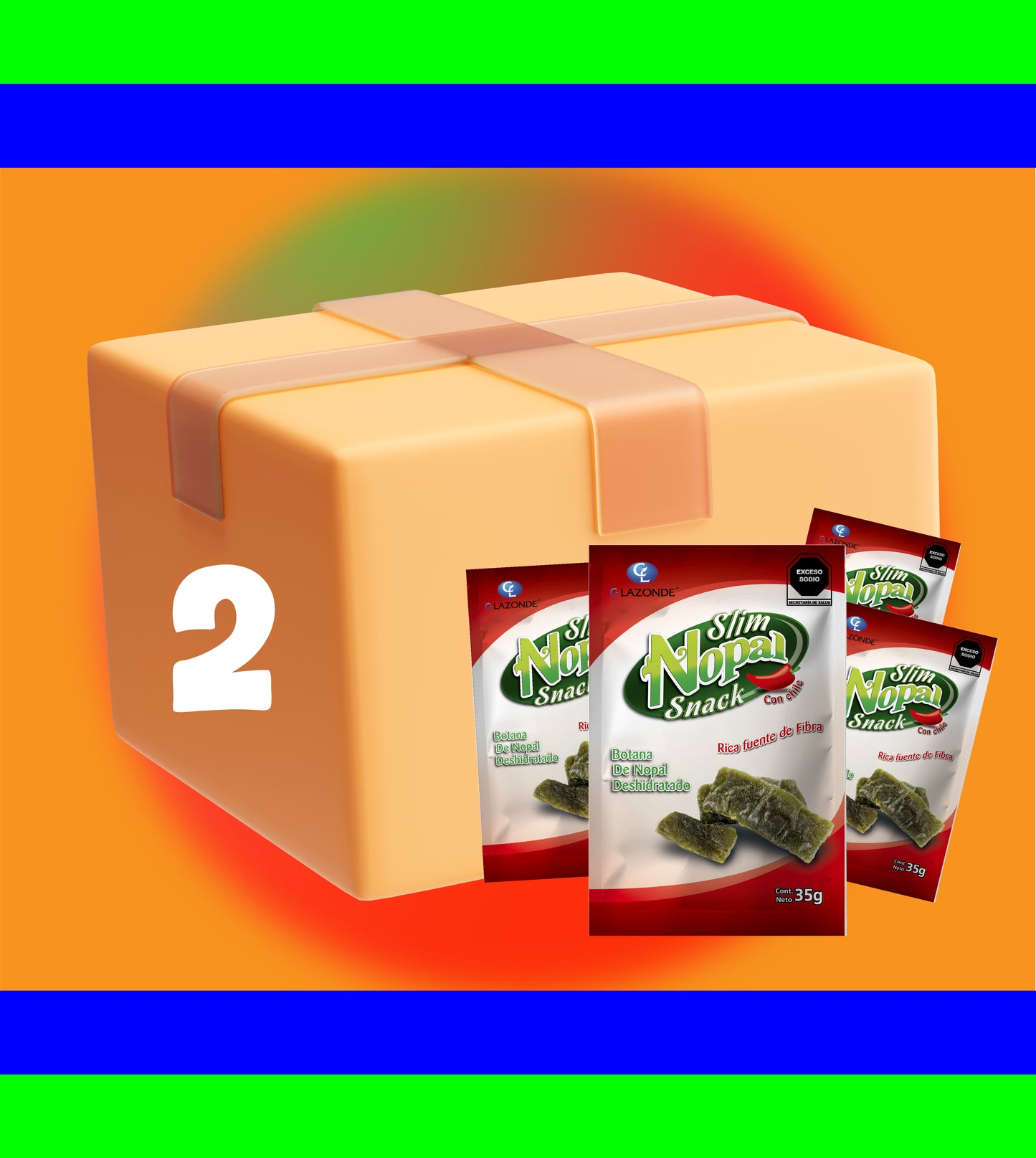 PAQUETE - Stripes Fresa